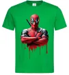 Чоловіча футболка Deadpool paint Зелений фото