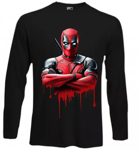 Лонгслів Deadpool paint Чорний фото