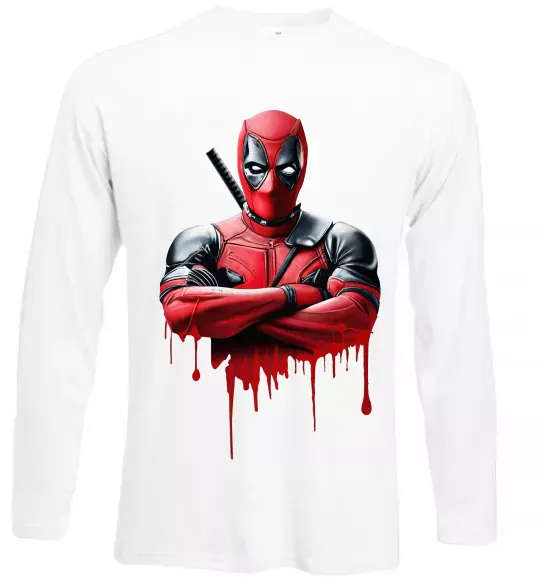 Лонгслів Deadpool paint Білий фото
