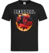 Чоловіча футболка Deadpool fire Чорний фото
