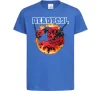 Дитяча футболка Deadpool fire Яскраво-синій фото