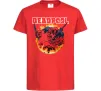 Дитяча футболка Deadpool fire Червоний фото