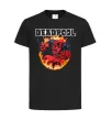 Дитяча футболка Deadpool fire Чорний фото