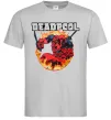 Чоловіча футболка Deadpool fire Сірий фото