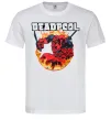 Чоловіча футболка Deadpool fire Білий фото