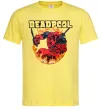 Чоловіча футболка Deadpool fire Лимонний фото