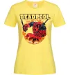 Жіноча футболка Deadpool fire Лимонний Жіноча футболка Deadpool fire Лимонний фото
