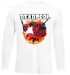 Лонгслів Deadpool fire Білий Лонгслів Deadpool fire Білий фото
