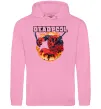 Чоловіча толстовка (худі) Deadpool fire Рожевий фото