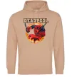 Жіноча толстовка (худі) Deadpool fire Пісочний фото