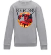 Дитячий світшот Deadpool fire Сірий меланж фото