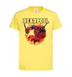 Дитяча футболка Deadpool fire Лимонний фото