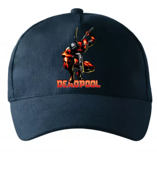 Кепка Дедпул комікс Темно-синий фото