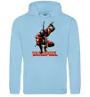 Чоловіча толстовка (худі) Дедпул комікс Блакитний фото