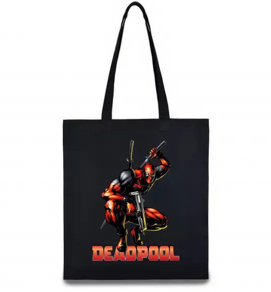 Эко-сумка Дедпул комікс Черный фото