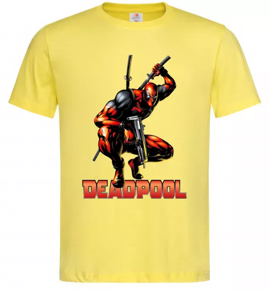 Мужская футболка Дедпул комікс Лимонный фото
