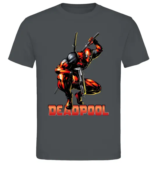 Мужская футболка Дедпул комікс Графит фото