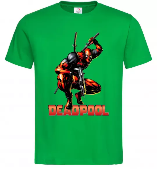 Мужская футболка Дедпул комікс Зеленый фото
