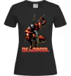 Жіноча футболка Дедпул комікс Чорний фото