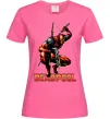 Жіноча футболка Дедпул комікс Яскраво-рожевий фото