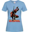 Жіноча футболка Дедпул комікс Блакитний фото