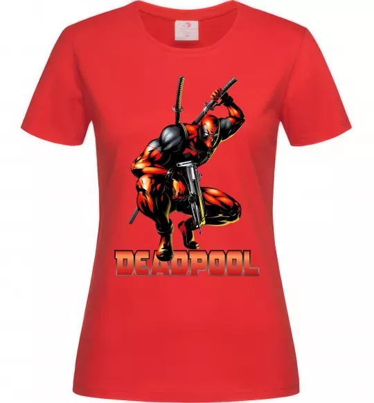 Жіноча футболка Дедпул комікс Червоний фото