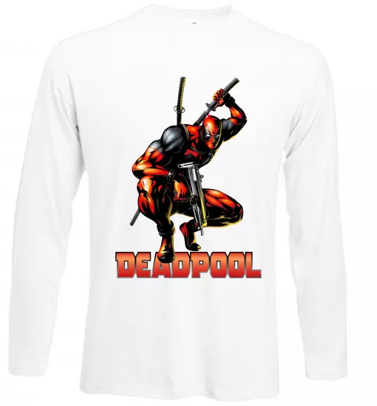 Лонгслив Дедпул комікс Белый фото