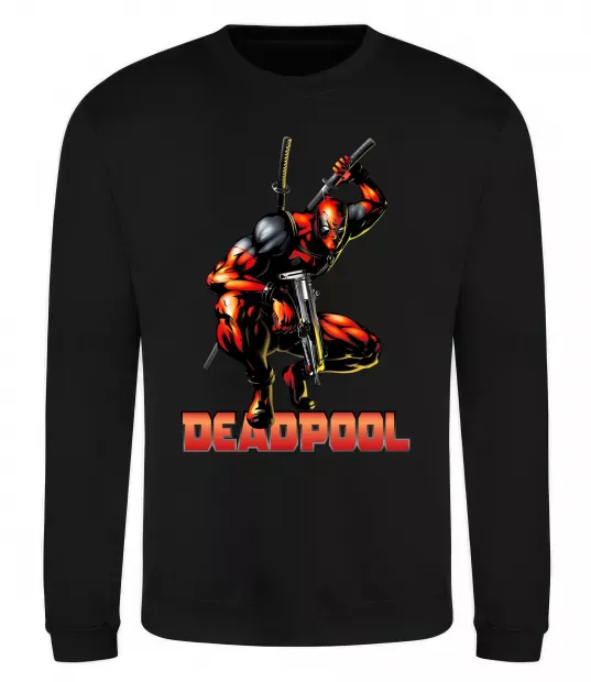 Світшот Дедпул комікс Чорний фото