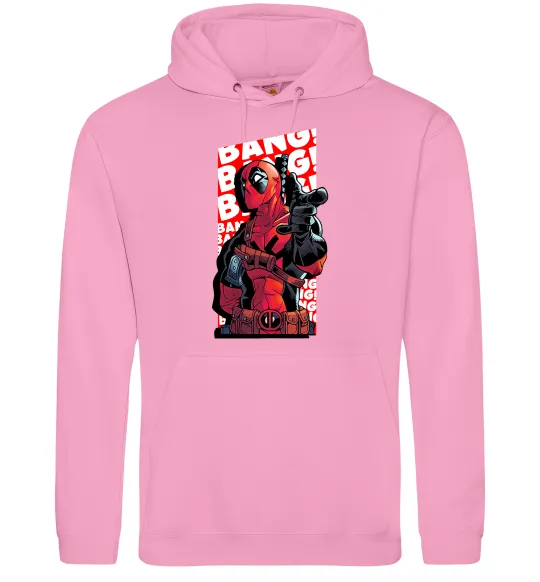 Чоловіча толстовка (худі) Deadpool Bang Рожевий фото