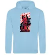 Чоловіча толстовка (худі) Deadpool Bang Блакитний фото