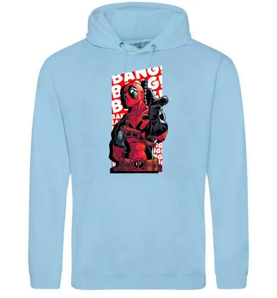 Жіноча толстовка (худі) Deadpool Bang Блакитний фото