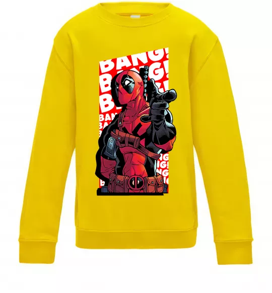 Дитячий світшот Deadpool Bang Сонячно жовтий фото