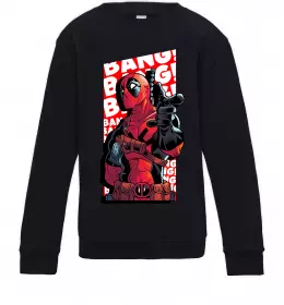 Дитячий світшот Deadpool Bang Чорний фото