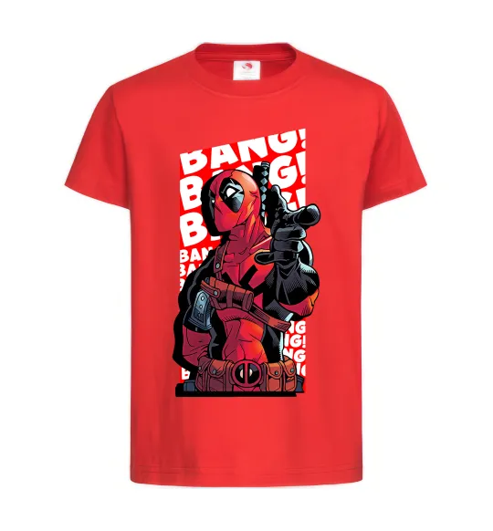 Дитяча футболка Deadpool Bang Червоний фото