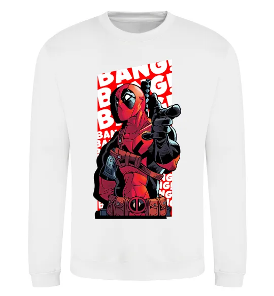 Світшот Deadpool Bang Білий фото
