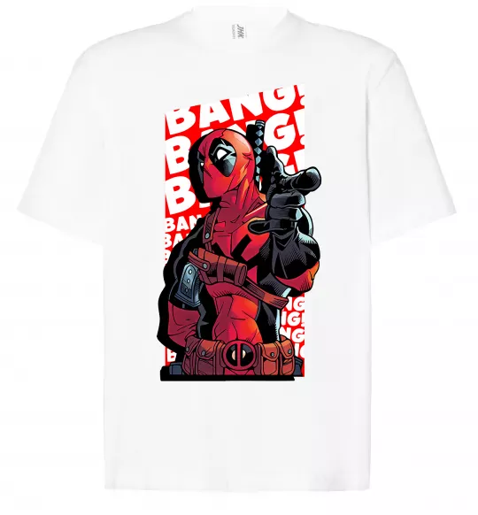 Футболка Оверсайз Deadpool Bang Белый фото