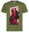 Чоловіча футболка Deadpool Bang Оливковий фото