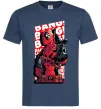 Чоловіча футболка Deadpool Bang Темно-синій фото