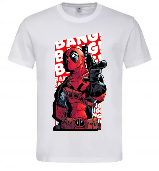 Чоловіча футболка Deadpool Bang Білий фото