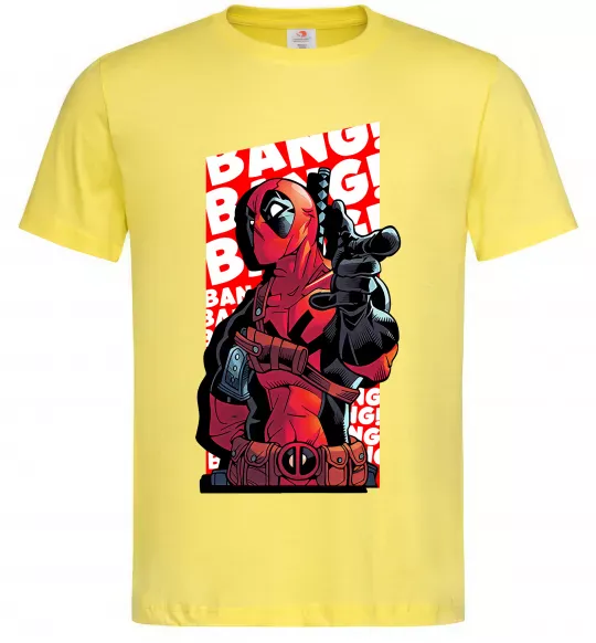 Чоловіча футболка Deadpool Bang Лимонний фото