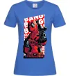 Женская футболка Deadpool Bang Ярко-синий фото