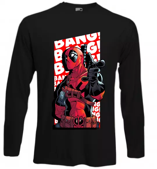 Лонгслив Deadpool Bang Черный фото