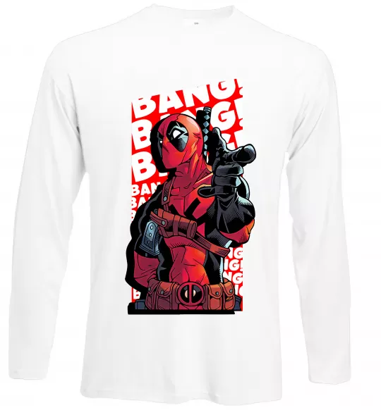 Лонгслив Deadpool Bang Белый фото