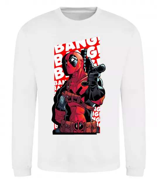 Світшот Deadpool Bang Білий фото
