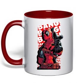 Чашка з кольоровою ручкою Deadpool Bang