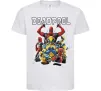 Детская футболка Deadpool and wolverine Белый фото