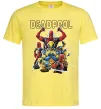 Чоловіча футболка Deadpool and wolverine Лимонний фото