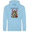 Мужская толстовка (худи) Deadpool and wolverine Голубой фото