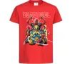 Детская футболка Deadpool and wolverine Красный фото