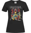 Жіноча футболка Deadpool and wolverine Чорний фото
